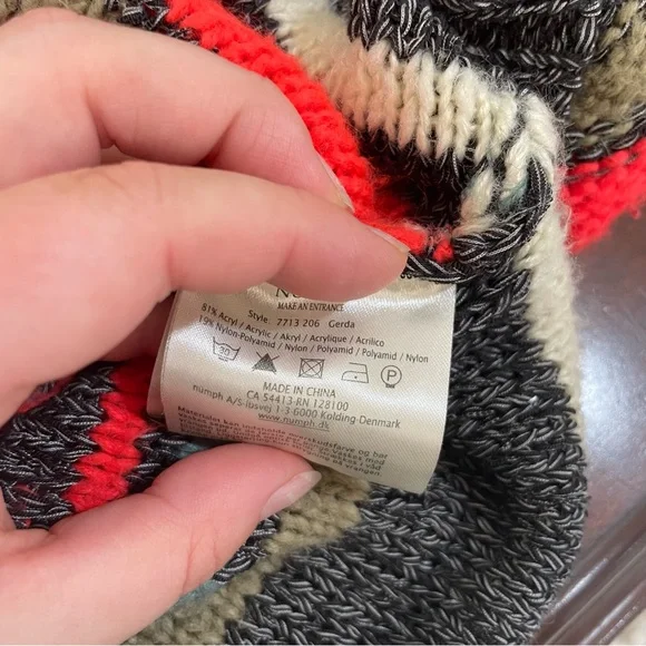 Anthropologie Nümph Gerda Mixed Knit Sweater Size Small - Picture 6 of 6